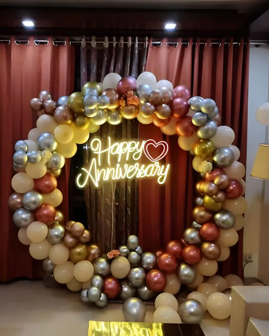Anniversary Decoration with Ring Setup Gurgaon