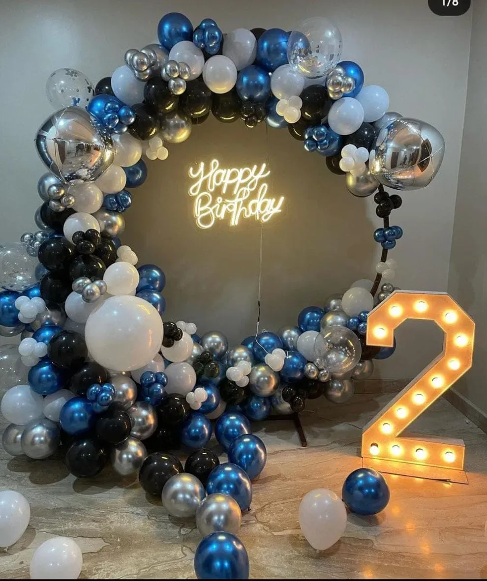 Kids birthday balloon decoration at home, Gurugram