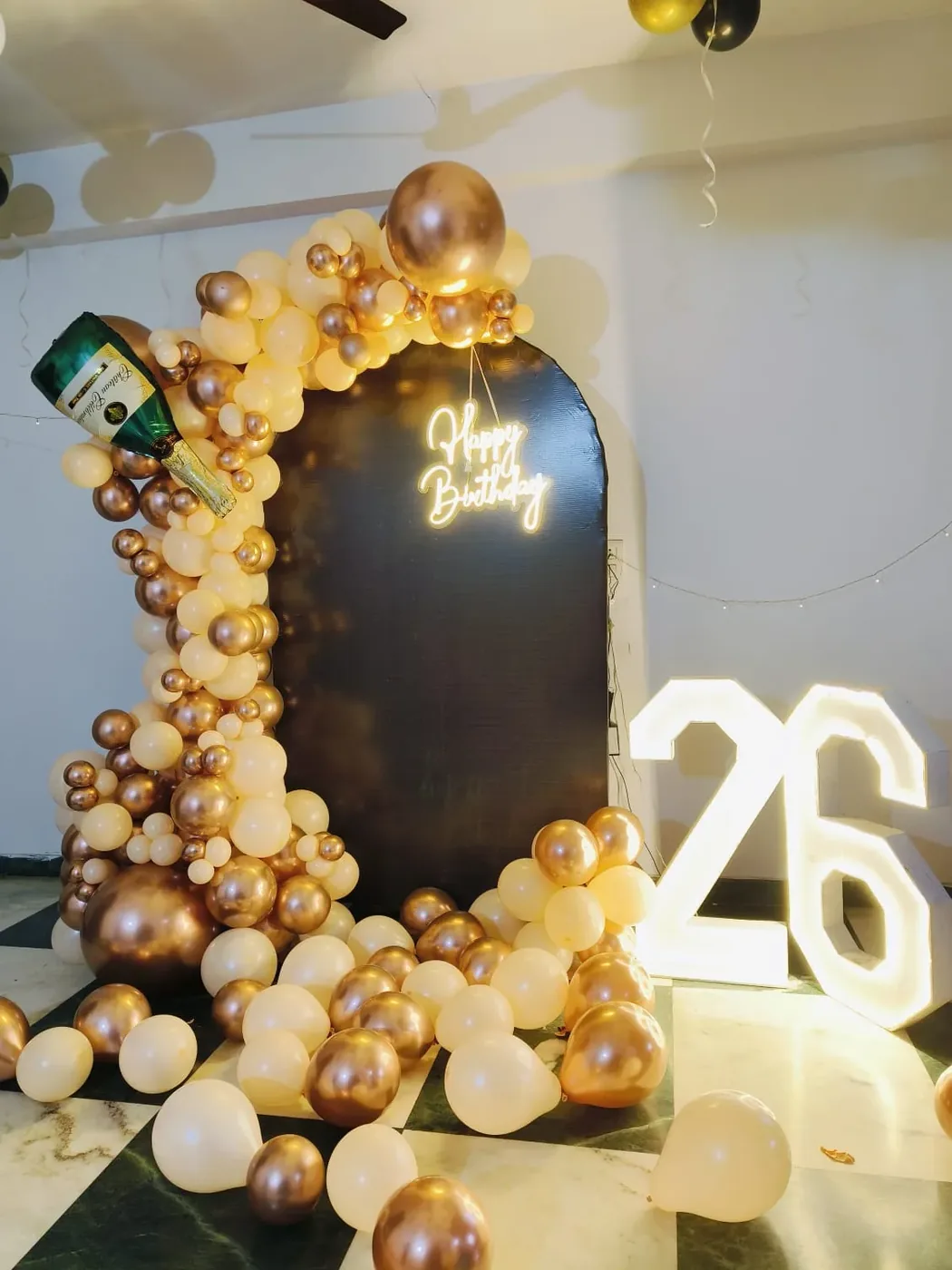 Pastel theme birthday party decoration, Gurugram