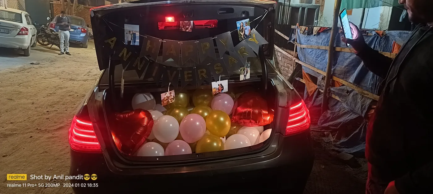 Car Boot Surprise Balloon Decoration Gurugram