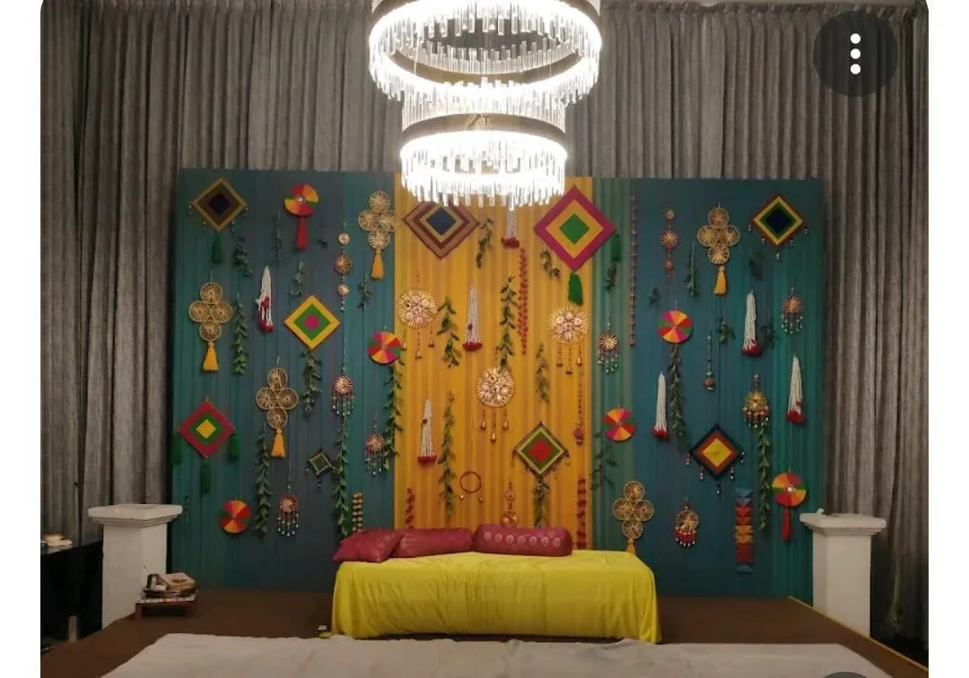 Groom Haldi Setup at Home