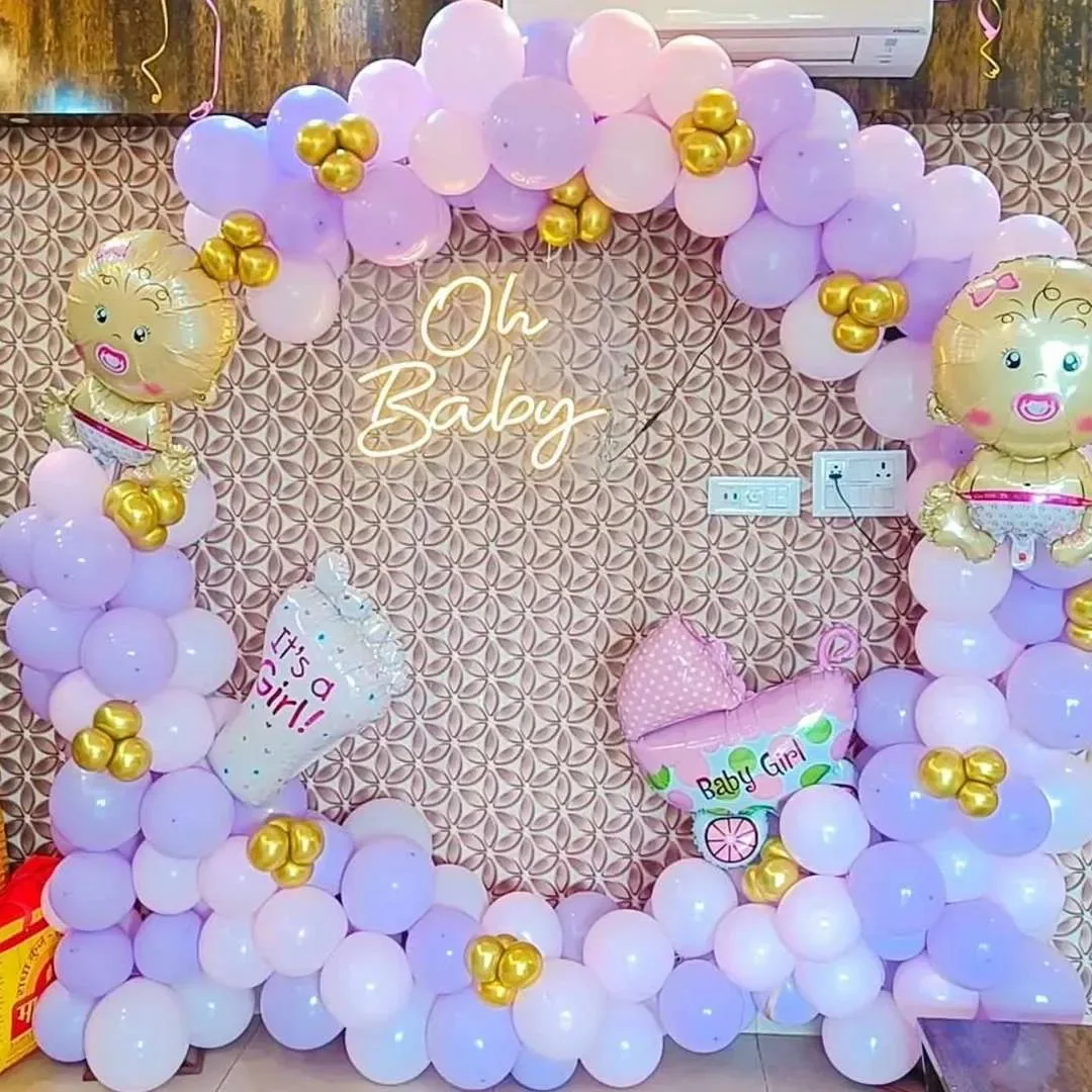 Oh Baby Celebration Setup in Gurugram | Balloon Arch 08